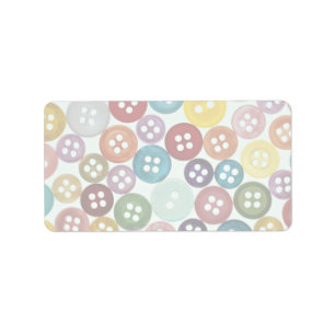 Picture of Multicolored buttons Label