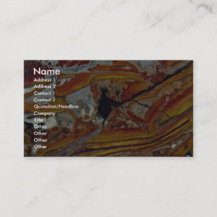 Picture of Orange and yellow jasper Business Card