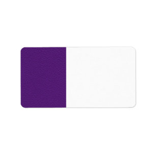 Picture of Purple Leather. Label