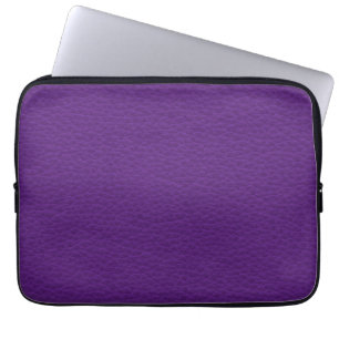 Picture of Purple Leather. Laptop Sleeve