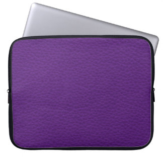 Picture of Purple Leather. Laptop Sleeve