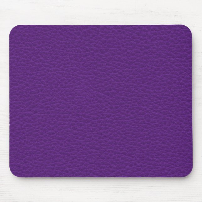 Picture of Purple Leather. Mouse Mat (Front)