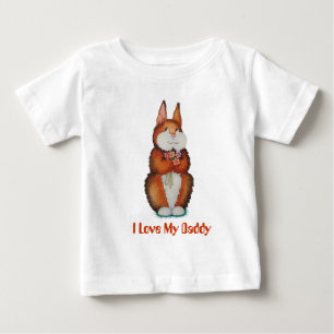 picture of smiling cute brown bunny rabbit baby T-Shirt