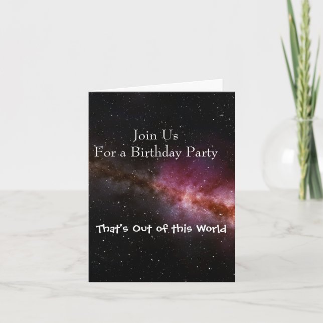 Picture of the universe invitation (Front)