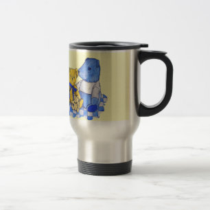 picture of three cute teddie bears travel mug