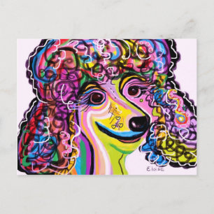 Picture Perfect Poodle Postcard