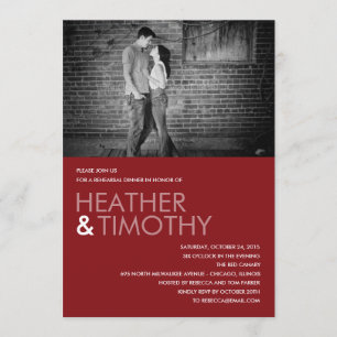 Picture Perfect Rehearsal Dinner/Shower Invitation
