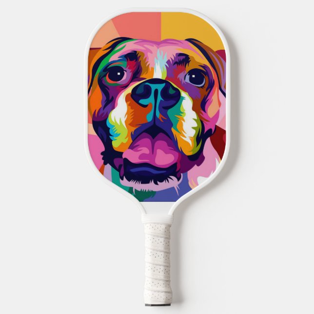 Picture Pickleball Dog Sports for Anyone Pickleball Paddle (Front)