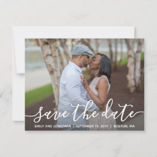 Picture Save the Date Card Horizontal, Modern
