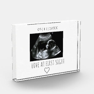 Picture Sonogram Gift Baby Ultrasound Photo Block