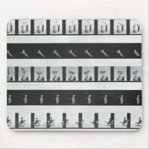 Picture strips for a praxinoscope mouse mat