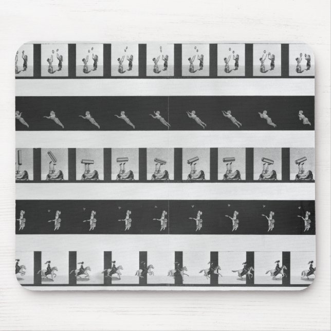 Picture strips for a praxinoscope mouse mat (Front)