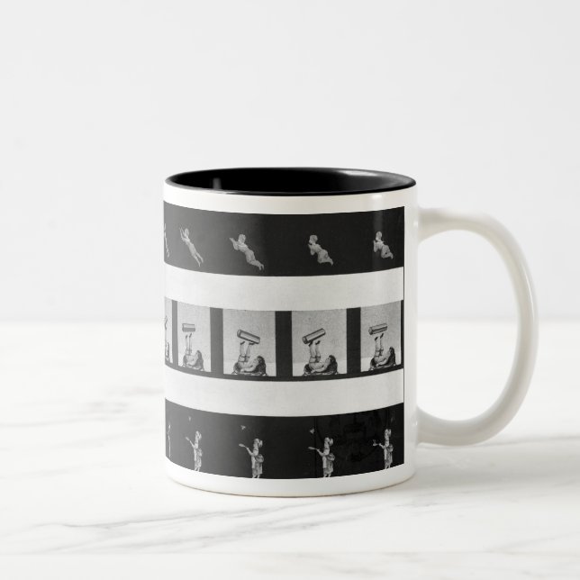 Picture strips for a praxinoscope Two-Tone coffee mug (Right)
