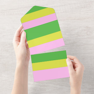 picture three colours art all in one invitation