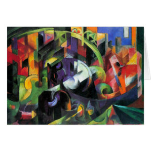 Picture with Cattle by Franz Marc, Vintage Art