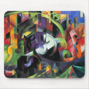 Picture with Cattle by Franz Marc, Vintage Art Mouse Mat