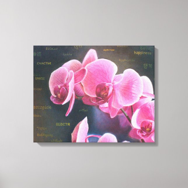 picture with orchid canvas print (Front)