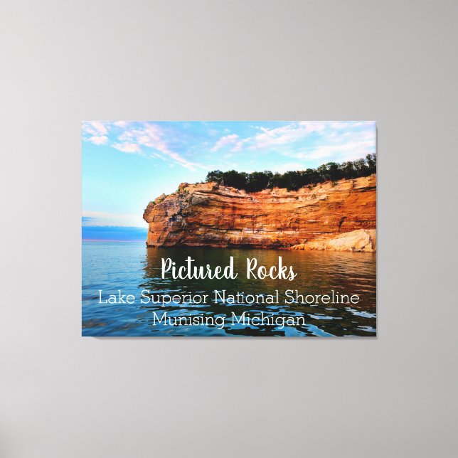 Pictured Rocks Lake Superior National Shoreline Canvas Print (Front)