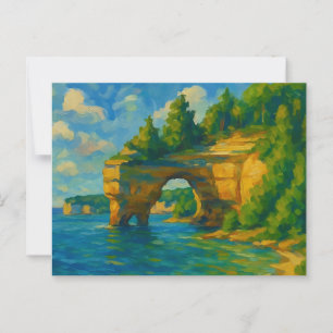 Pictured Rocks Michigan Postcard