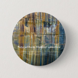 Pictured Rocks National Lakeshore 6 Cm Round Badge