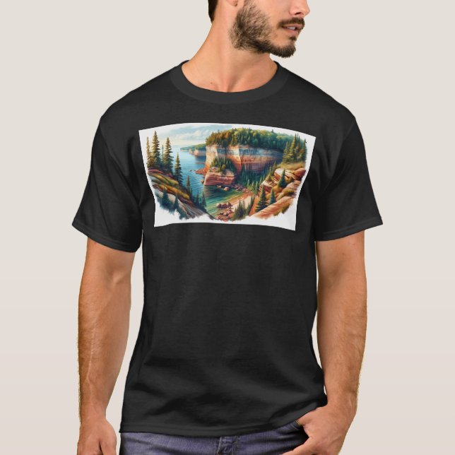  Pictured Rocks National Lakeshore, Capturing The  T-Shirt (Front)