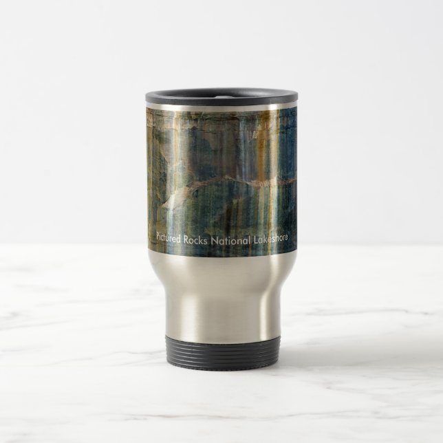 Pictured Rocks National Lakeshore Travel Mug (Center)