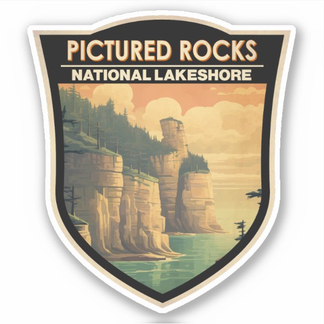 Pictured Rocks National Lakeshore Travel Vintage (Front)