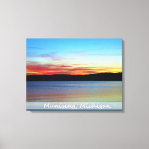 Pictured Rocks Sunrise/Wrapped Canvas