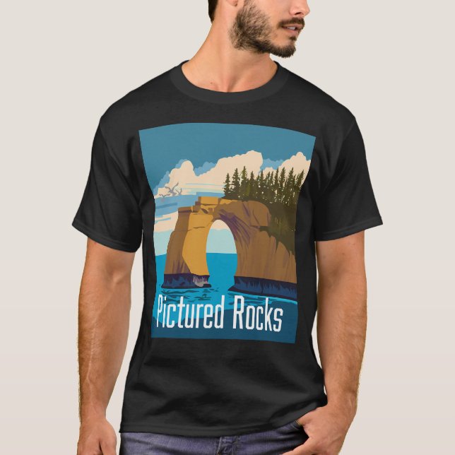 Pictured Rocks  T-Shirt (Front)