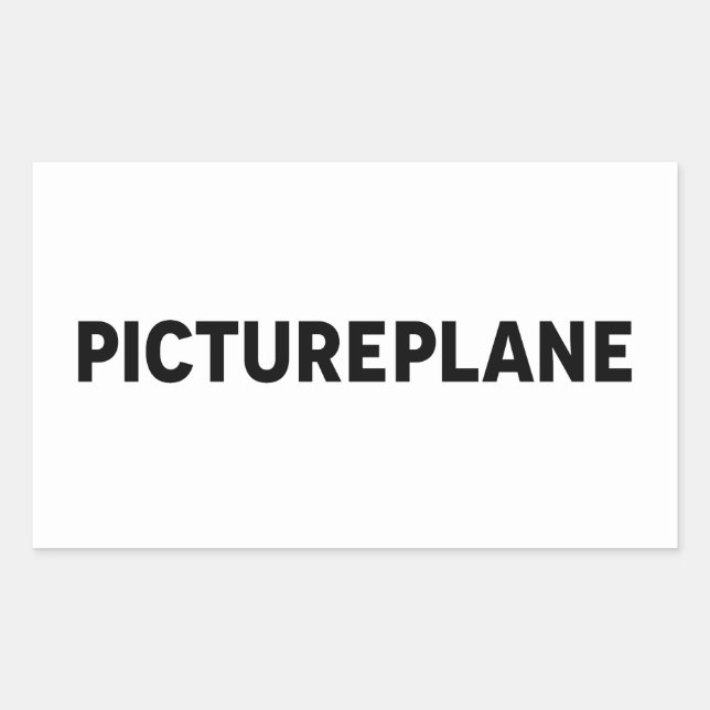 PICTUREPLANE - LOGO RECTANGULAR STICKER (Front)
