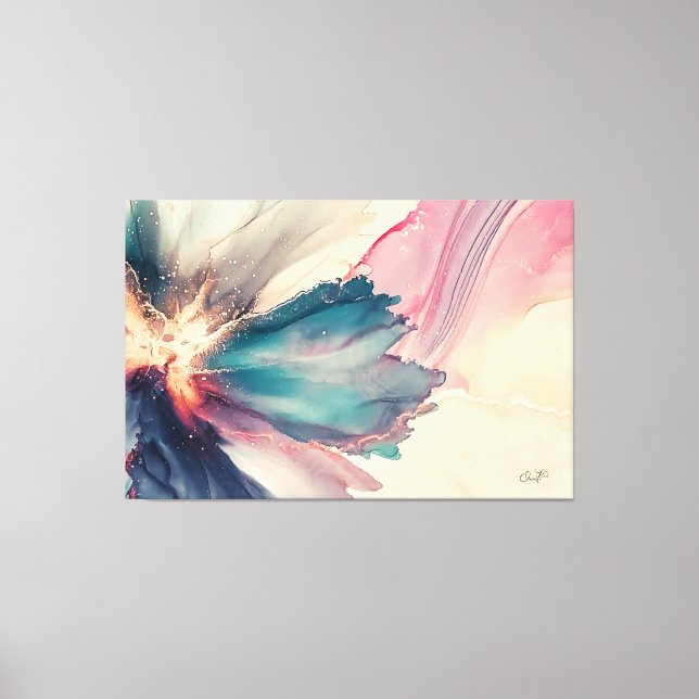 Pictures of Nature and Abstract On Screen Canvas Print (Front)
