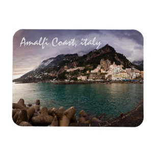 Picturesque Amalfi Coast, Italy Seaside Town Magnet