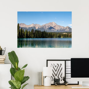 Picturesque Canadian Mountain, Pyramid Mountain Poster