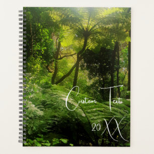 PICTURESQUE GREEN FOREST FERNS SCENIC ANNUAL YEAR PLANNER