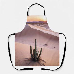 Picturesque Landscape Desert Sunset Nature Calm Apron