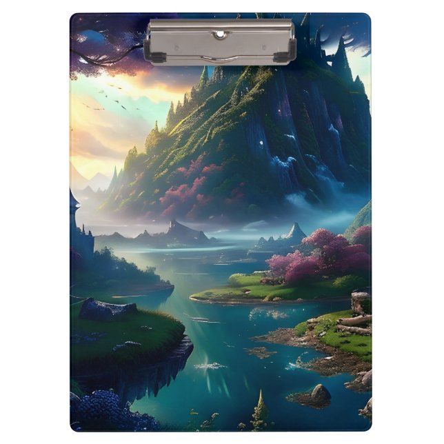 Picturesque Landscape Four Clipboard (Front)