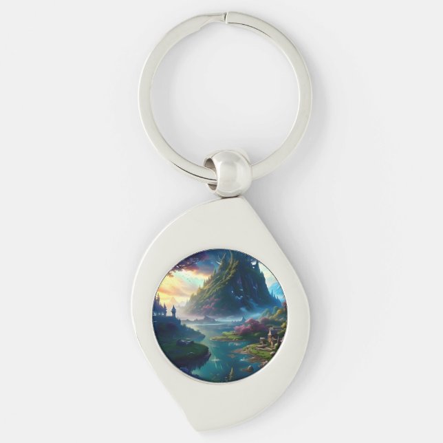 Picturesque Landscape Four Key Ring (Front)