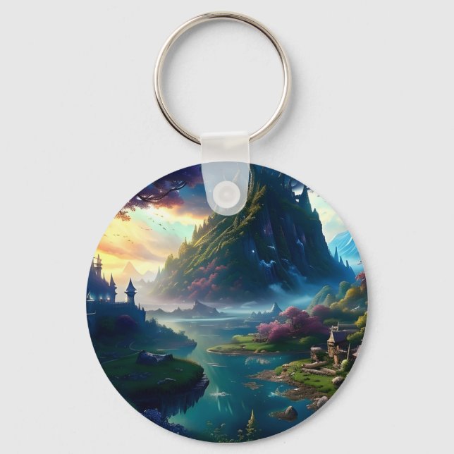 Picturesque Landscape Four Key Ring (Front)