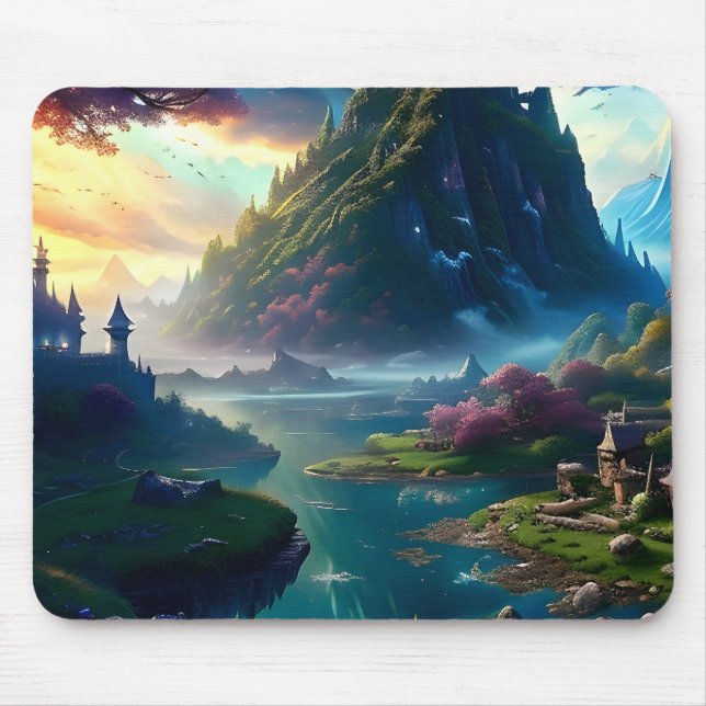 Picturesque Landscape Four Mouse Mat (Front)