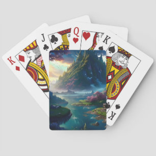 Picturesque Landscape Four Playing Cards