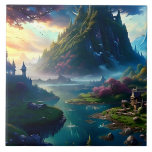 Picturesque Landscape Four Tile