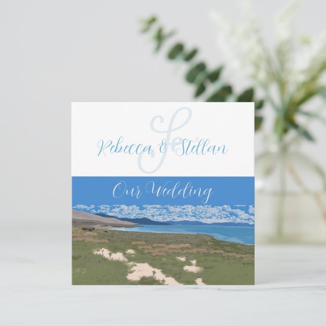 Picturesque Painted Desert Wedding Invitation (Standing Front)