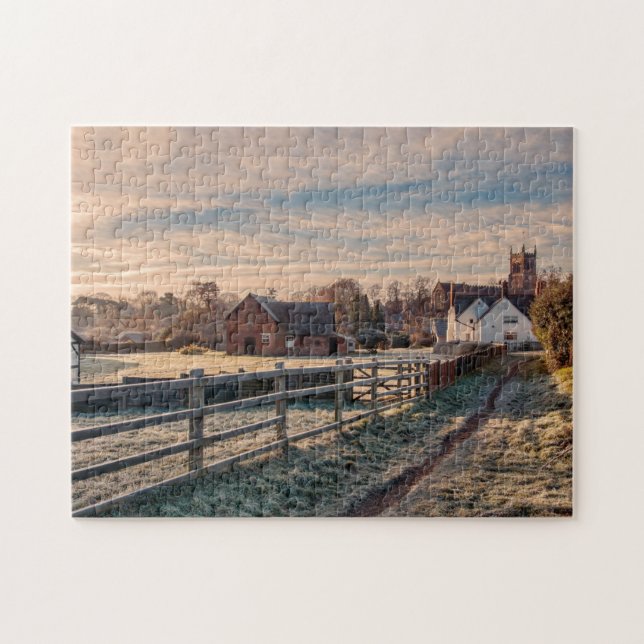 Picturesque Rural English Country Scene Jigsaw Puzzle (Horizontal)