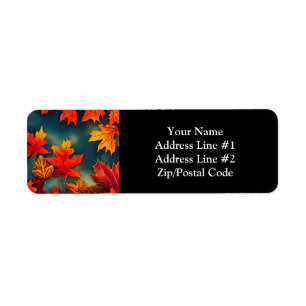 Picturesque Rustic Autumn Maple Leaves