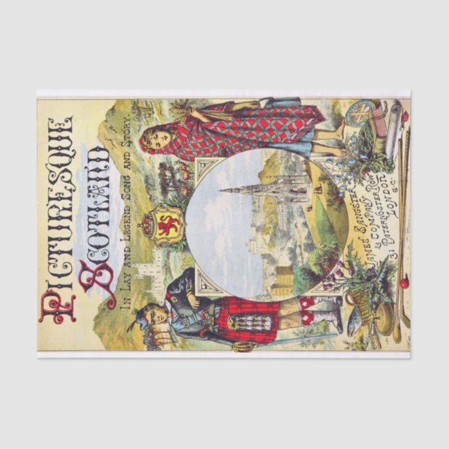 Picturesque Scotland Tissue Paper (Front)