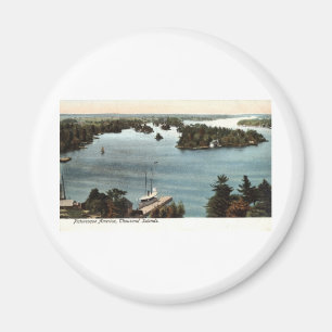 Picturesque Thousand Islands NY 1907 Vintage Magnet