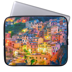 Picturesque town of Manarola, in the province of L Laptop Sleeve