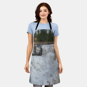 Picturesque Waterfall, Canadian Athabasca Falls Apron