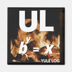 Picturing Christmas - Yule Log Magnet