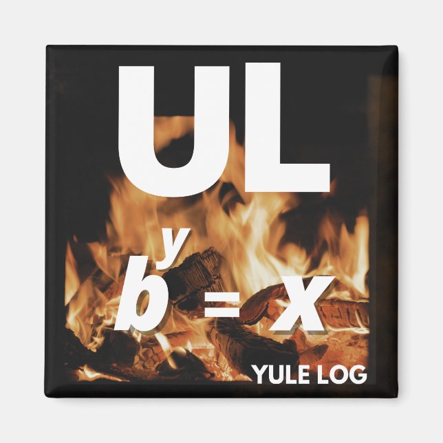 Picturing Christmas - Yule Log Magnet (Front)